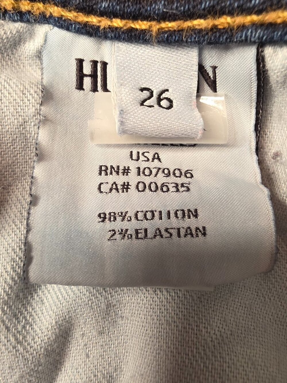 Hudson Low Rise, Straight Leg Women's Denim Jeans, Size 26 - Picture 8 of 12
